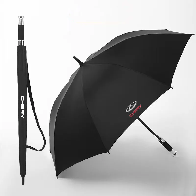 

Long Handle Business Umbrella High Quality Full Fiber Automatic Outdoor Activities Parasol for CHERY TIGGO 7 8 Car Accessories