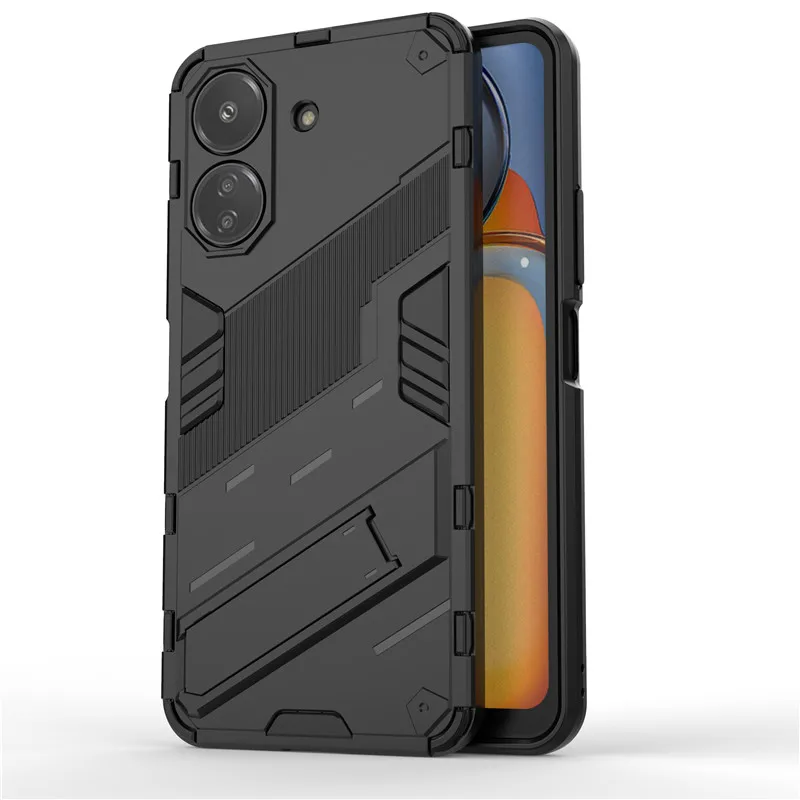 Чехол для POCO C65 Xiaomi C50 C55 чехол в стиле панк жесткий армированный кронштейн