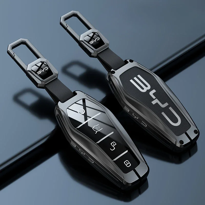Автомобильный чехол для ключей из цинкового сплава BYD Atto 3 Han EV Dolphin прочный второй