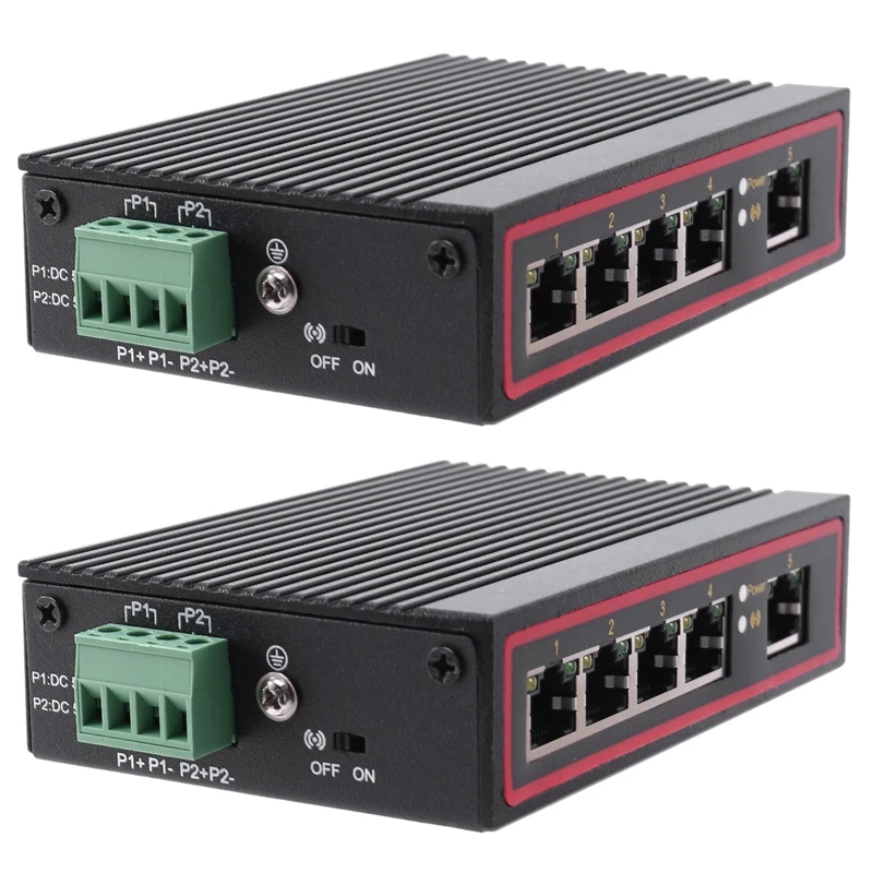 

2 шт., 5 портов RJ45 10/100 м