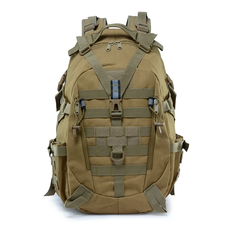 

40L Army Camping Backpack Men's Military Bag Travel Bags Tactical Molle Climbing Rucksack Hiking Outdoor Reflective Shoulder Bag