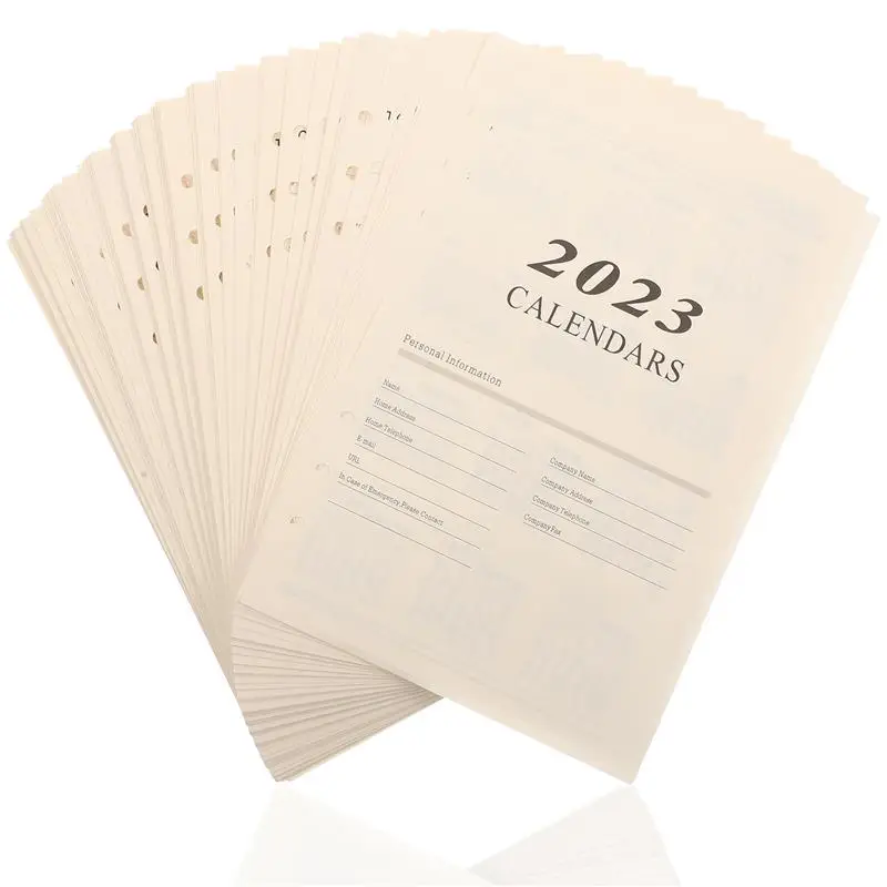 

176 Sheets of Compact Notebook Papers Replaceable Lined Papers Professional Loose Leaf Papers