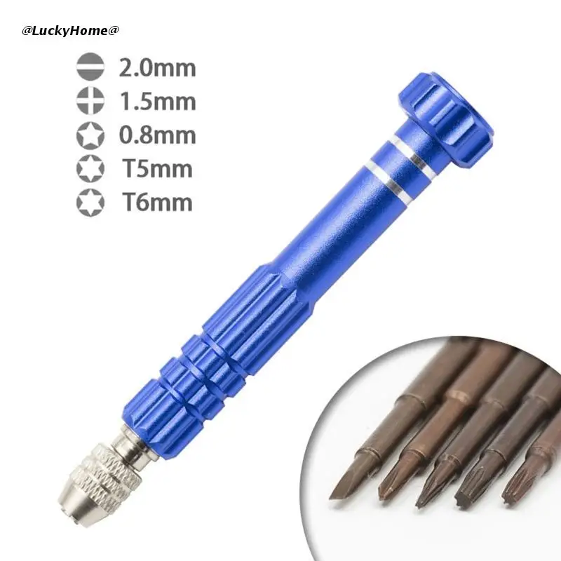 

Набор многофункциональных прецизионных отверток 11UA, 5-1 небольшая отвертка (torxT5 ~ T6,+ 1,5,-2,0, star0.8) для мобильного телефона и электроники