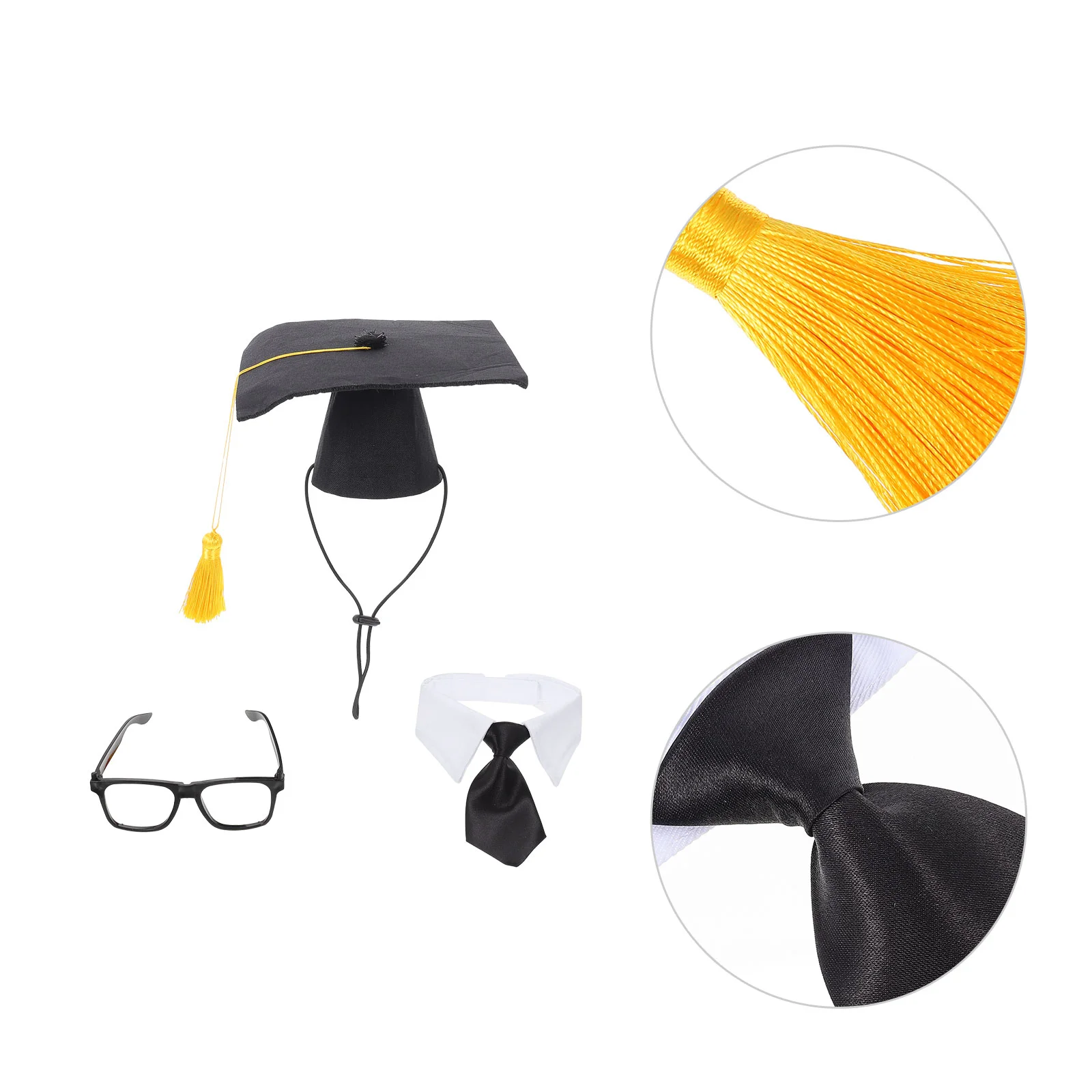 

Dog Graduation Hat Pet Hats Grad Cap Caps Party Costume Small Black Mini Cat Supplies Favor Drpets Adjustable Bachelor Dogs