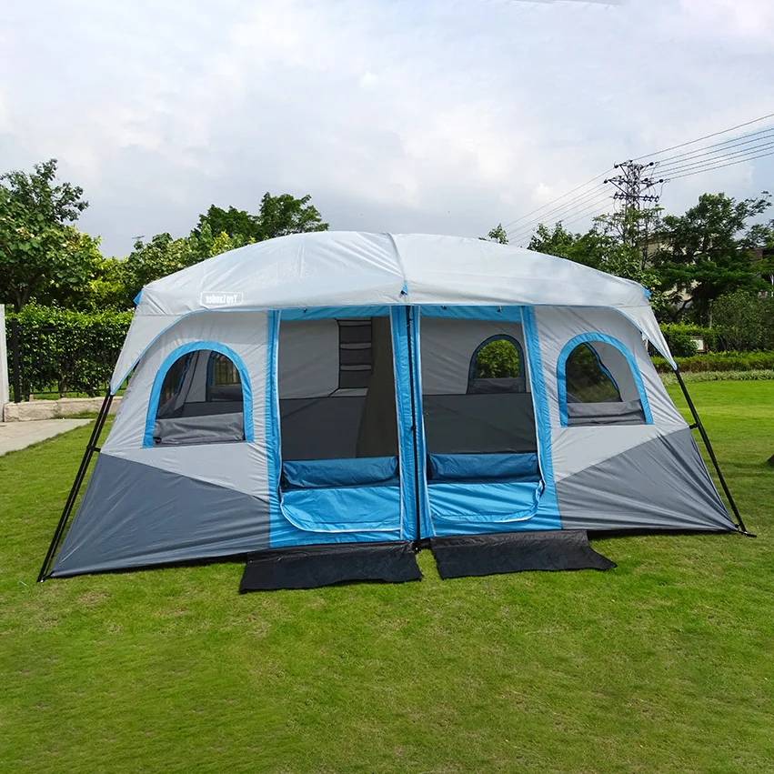 

Большая палатка для кемпинга, для улицы, большая семейная палатка, 8, 10, 12 человек, вечерние палатки, водонепроницаемые палатки для каюты, ант...