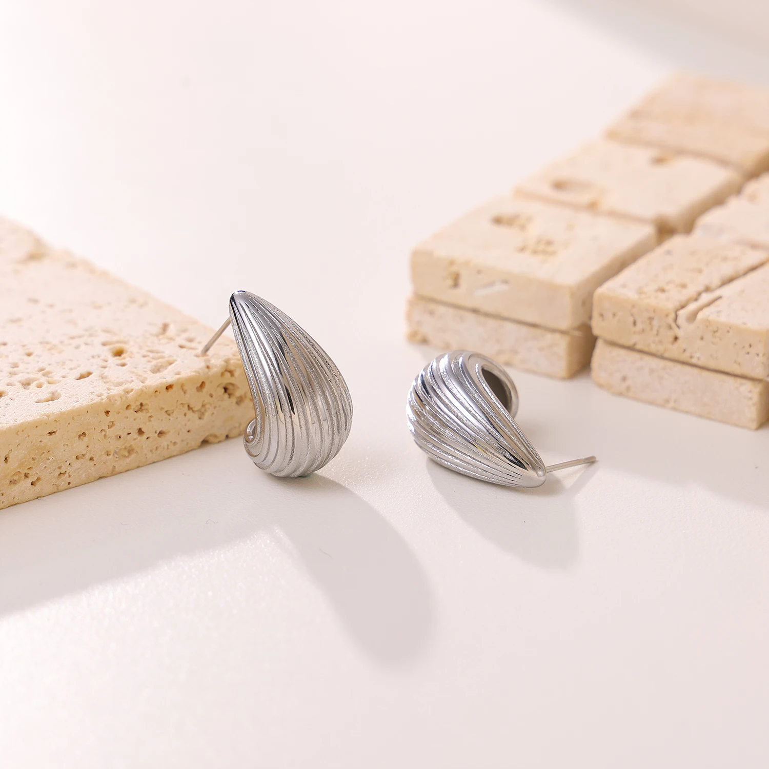 Модные Позолоченные серьги-гвоздики carliдана 18 карат в форме капли воды ювелирные