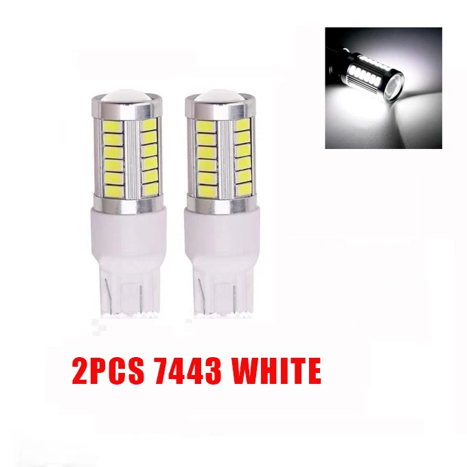 

2 шт., Автомобильные светодиодные лампы 7440 33SMD T20 5670 W21W W21/5W 12V