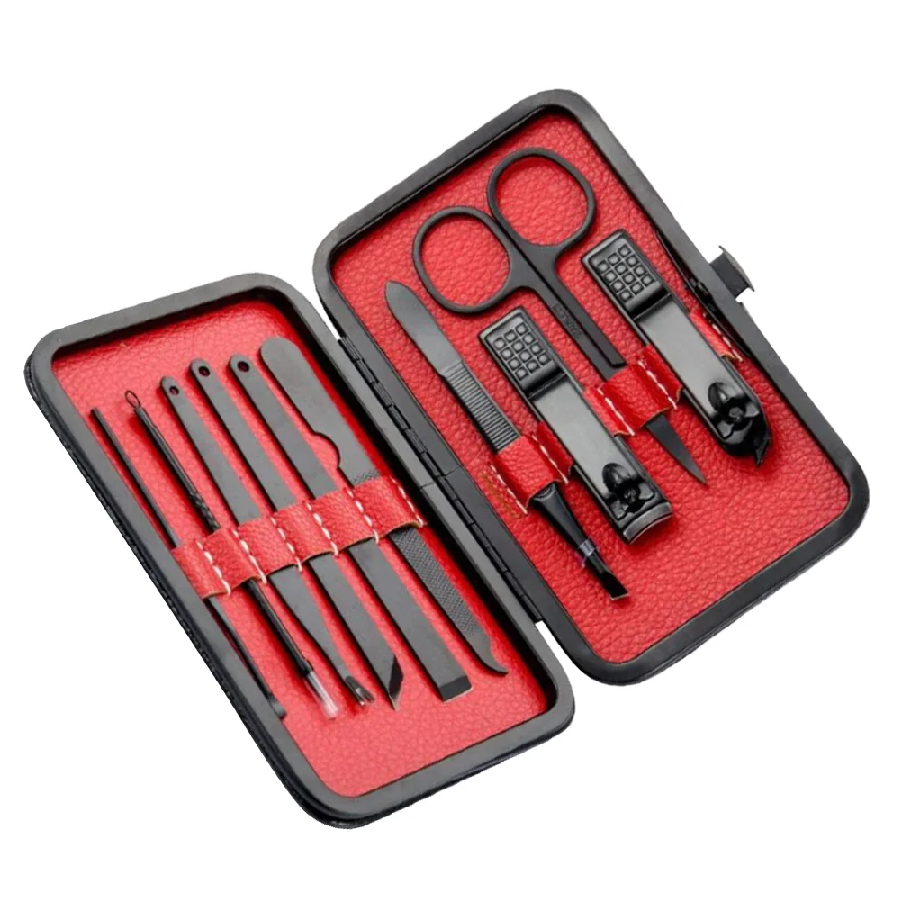 

Набор для ухода за ногтями из нержавеющей стали, 10 шт.