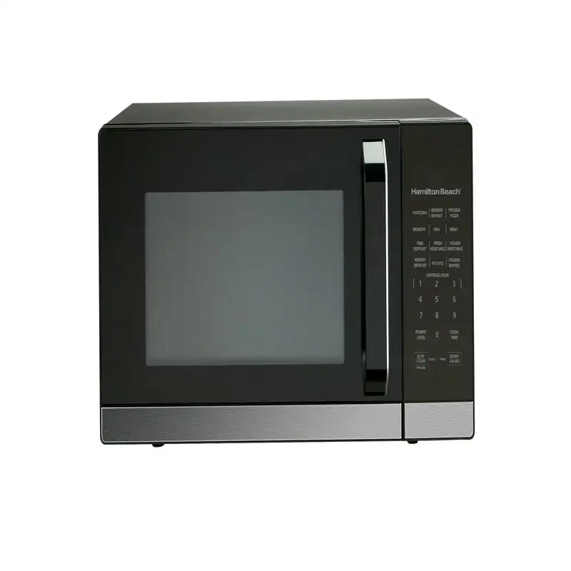 

1,4 куб. Футов Микроволновая печь, Черная Нержавеющая Сталь, с датчиком