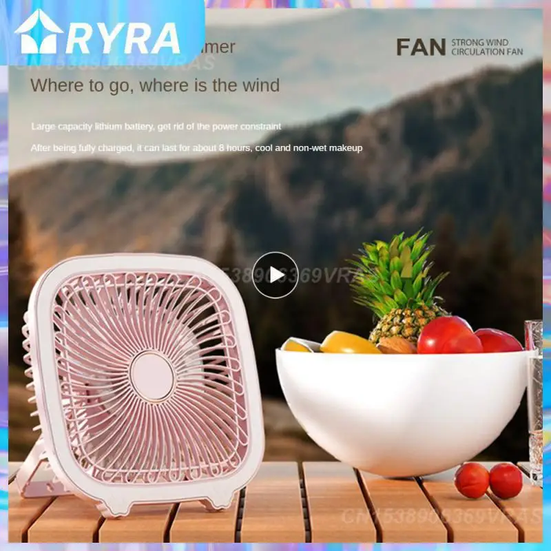 

Multi-function Fan Shaking Head Low Noise Usb Foldable Fans Lithium Battery White Desktop Electric Fan Household Air Cooler