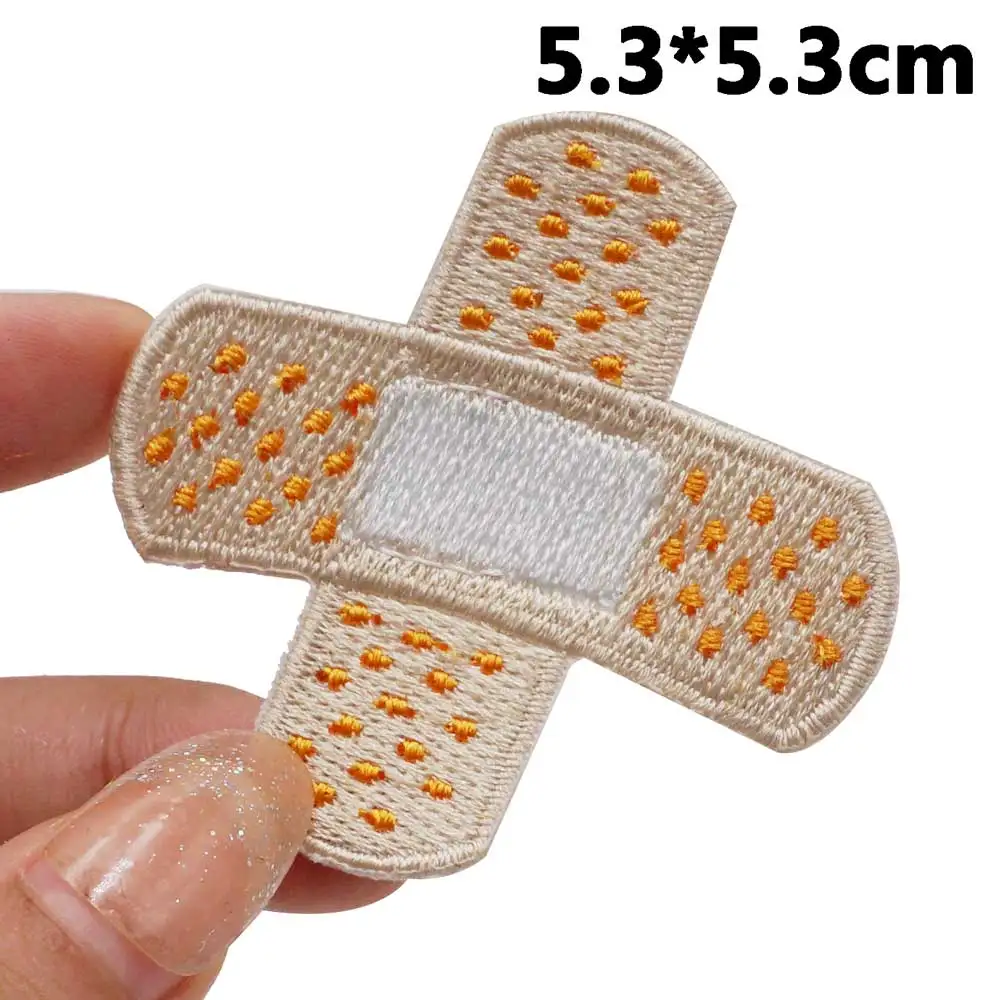 pomoc Haftowane naszywki Aplikacja Etykieta do szycia Punk Biker Band Rock Odznaki na ubrania z haczykiem