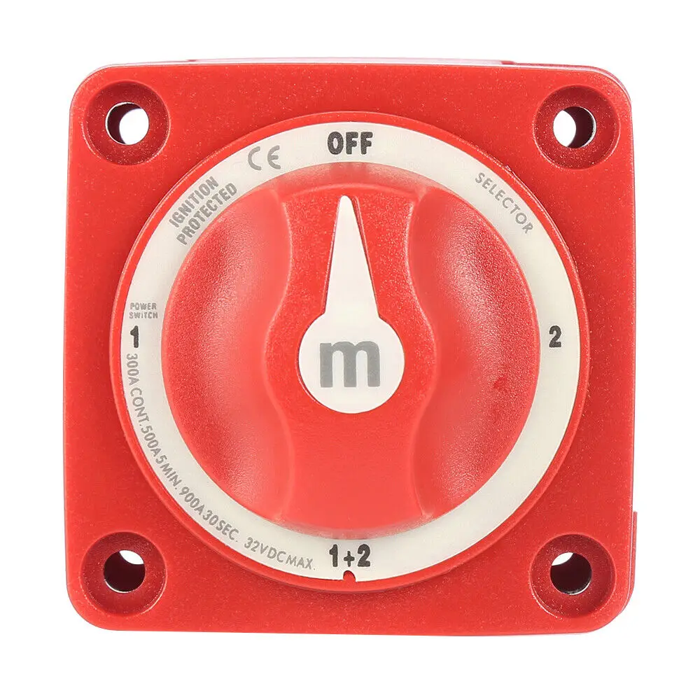 

New 6007 M-Series 4 Position Mini Dual Battery Selector Switch For Marine Boat