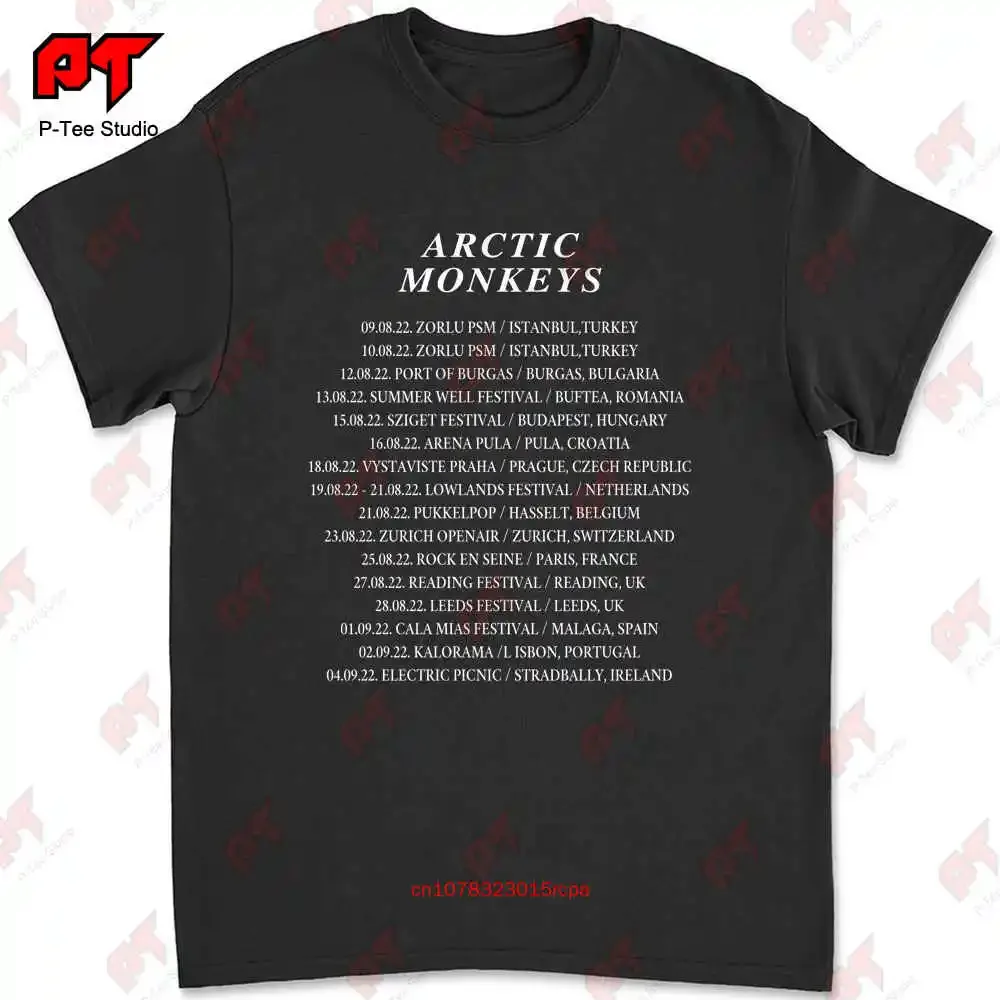 Футболка Arctic Monkeys Tour 2022 группа Rock REUX