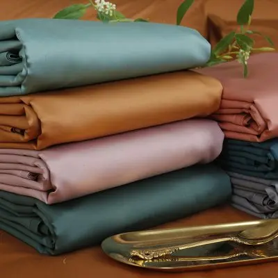 Factory Light Luxury Pure Cotton Thickened 00 Egyptian Bed Sheet Single Piece Simple Satin Solid Quilt ...