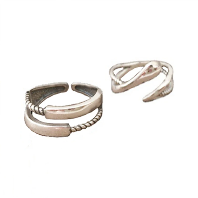 Панда сам из стерлингового серебра 925 пробы с перекрестной закручивающейся нитью