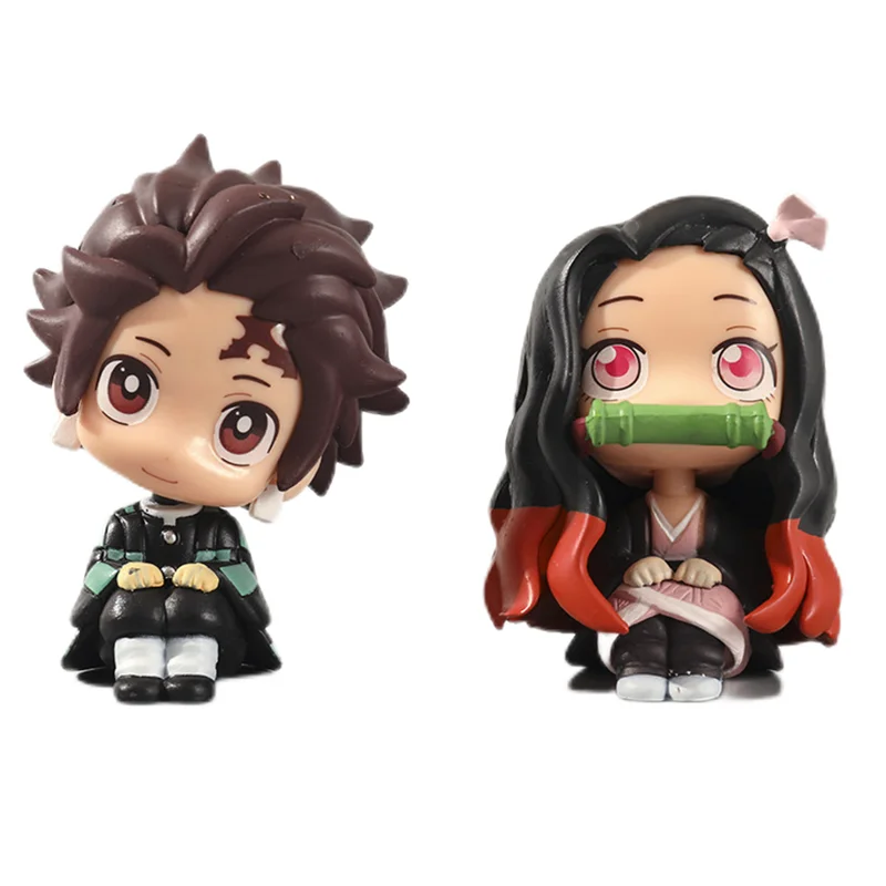 

Anime Kimetsu no Yaiba Kamado Tanjirou Kamado Nezuko Action Figure Model Doll Toys