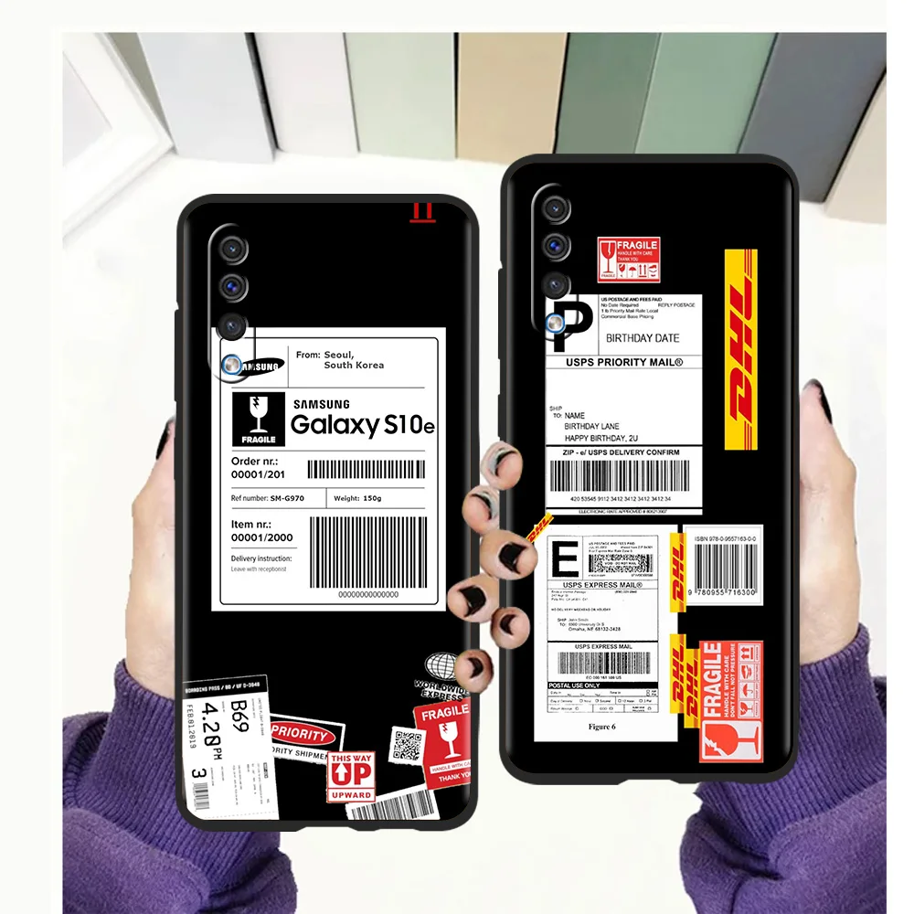 

DHL Express Phone Cover Case For Samsung Galaxy A12 A02 A03 A03S A52 A70 A50 A20 A10 A10S A40 4G Luxury Silicone Shell Coque TPU