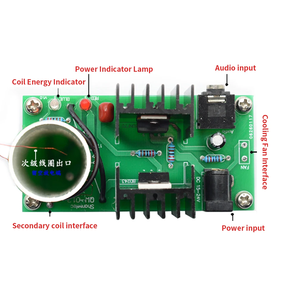 

Готовая Беспроводная игрушка «сделай сам», динамик, образовательная электронная передача, собранная научная плазменная музыкальная катуш...