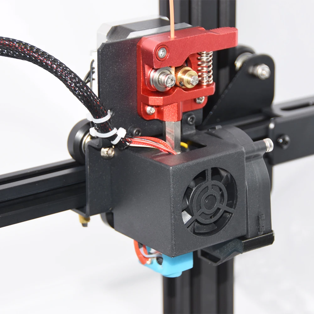 

3D Printer Metal Parts MK8 Upgrade Direct Drive Hotend Kit 12V/24V With Pulley Turbo Fan Extruder For Ender-3/CR-10 CR-10S/PRO