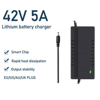 42v 5a smart battery charger for 10series 36v li ion e bike electric bicycle dc 5 52 1mm fast charging for xiaomi m365 scooter