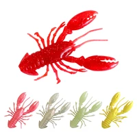 none 8pcs13g silicone color crayfish soft bait fishing lure fishing mandarin bass body hollow floating artificial bait