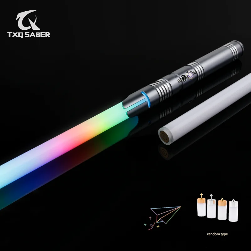

TXQSABER SN-Pixel Smooth Swing Saber with Infinite Color Changing 16 Sound Fonts FOC Lock Up Blaster Gravity Sensor Laser Sword