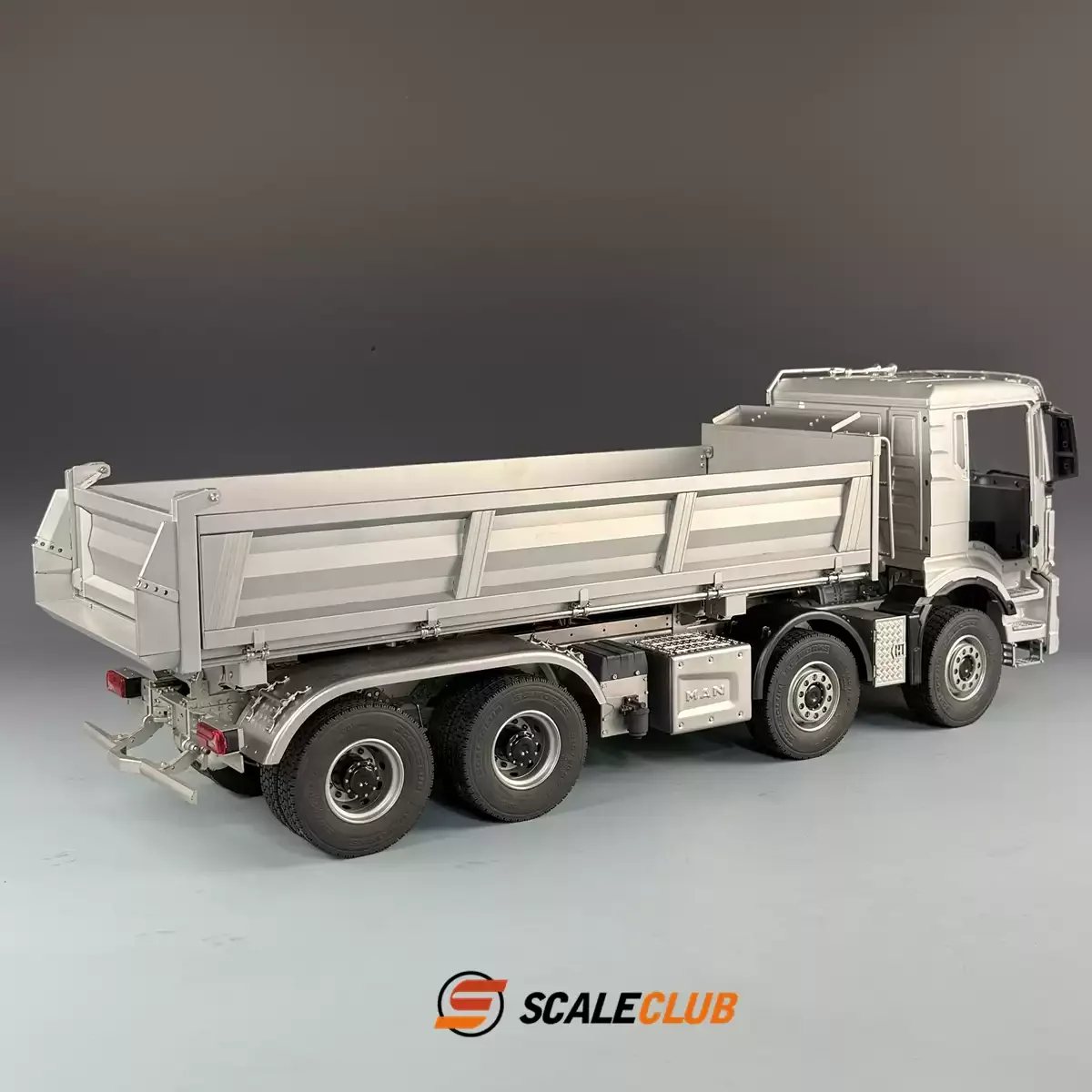 Фото Модель гидравлического самосвала Scaleclub 1/14 TGS 8x8 с цельнометаллической 3-ходовой гидравликой №2