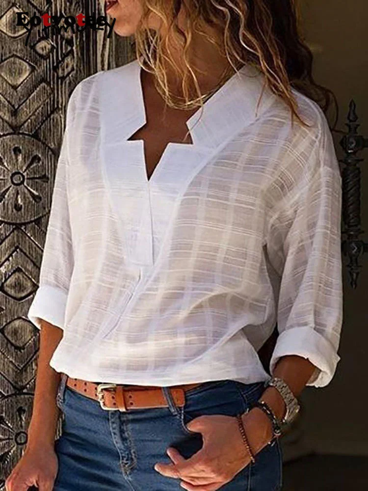 

5XL Womens Tops Long Sleeve Top Women Shirts Blouses 2023 White Black Blue Gray Ladies Pink Fashon Cotton Linen Solid Casual