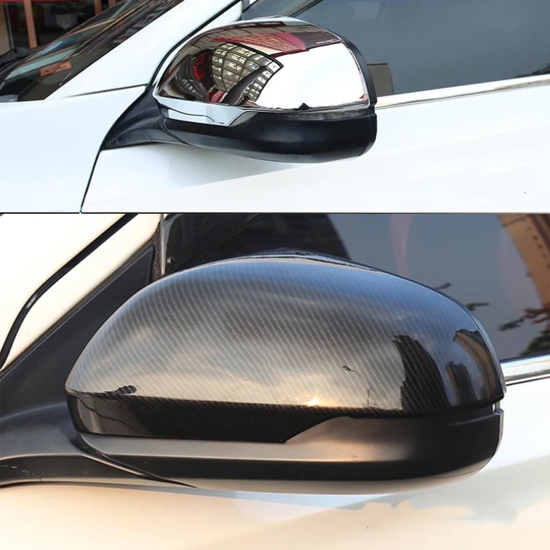 

For Honda HRV HR-V Vezel 2014-2018 2019 Carbon Fiber Exterior Rearview Mirror Cap Wing Side Mirror Cover Decoration Cover