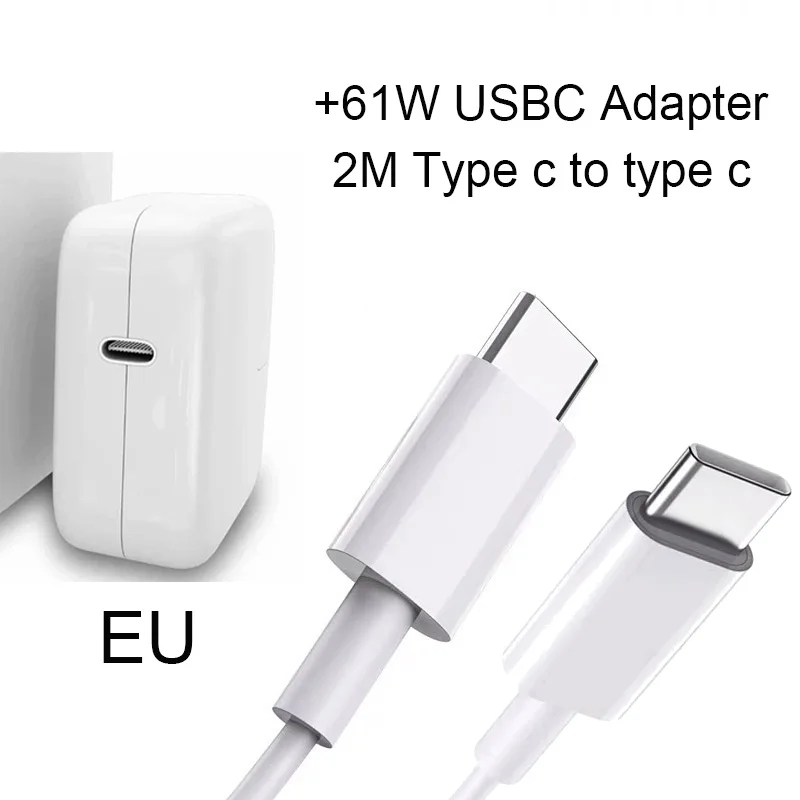 Зарядное устройство A1706/A1707/A1708/A1932/A2141/A2179/A2289 вилка стандарта США Type-c 30 Вт 61 87 96 для