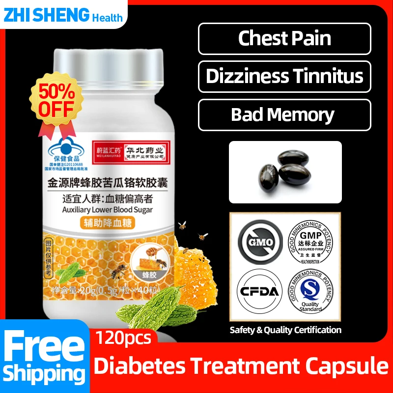 

Diabetes Control Bitter Melon Capsules Hyperglycemia Diabetic Relief Propolis Bitter Melon Extract Pill Blood Sugar Supplements