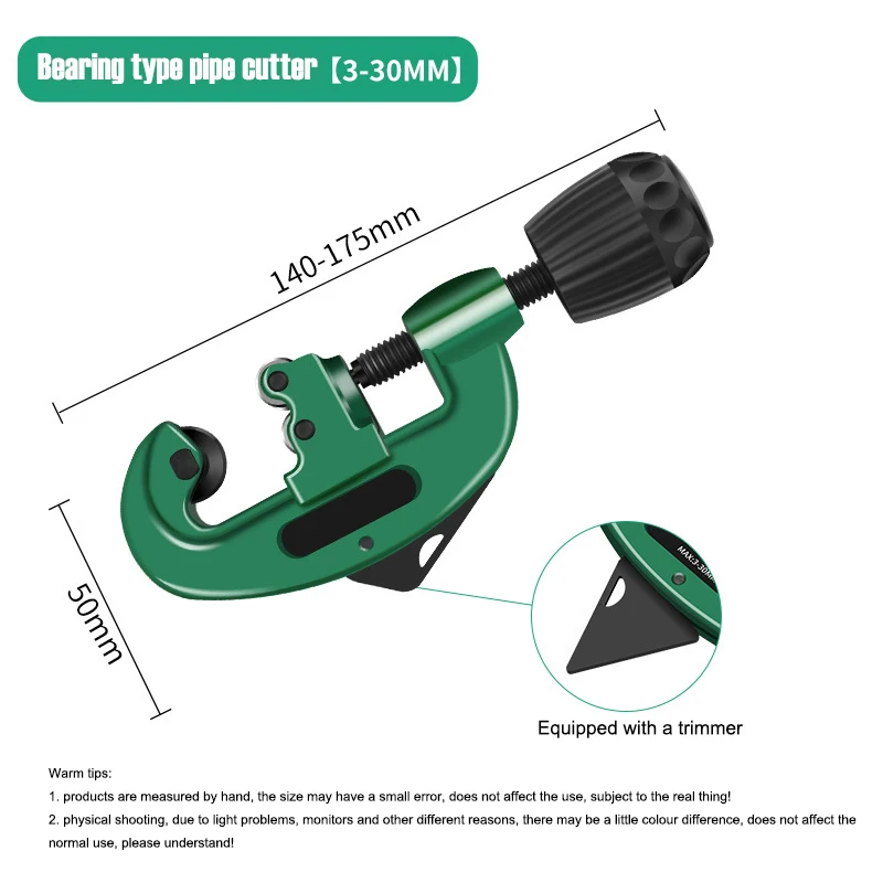 

Industrial Grade Bearing Type Pipe Cutter 6-50mm Tube Shear Metal Pipe Cutting Scissors Duct Knife Alloy Steel Blade Hand Tools
