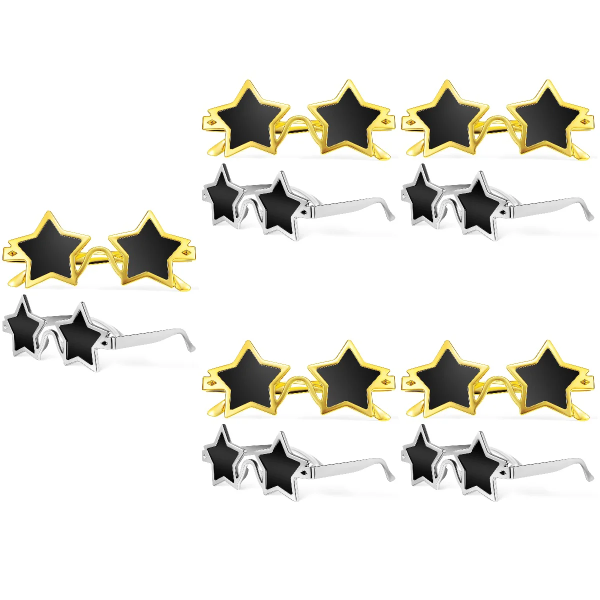 

10 Pairs Fashion Glasses Pentagram Sunglasses Novelty Eyeglasses Decor Child