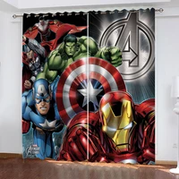 disney cartoon hero spiderman curtain blackout curtain for living room shading curtains home decor custom curtains