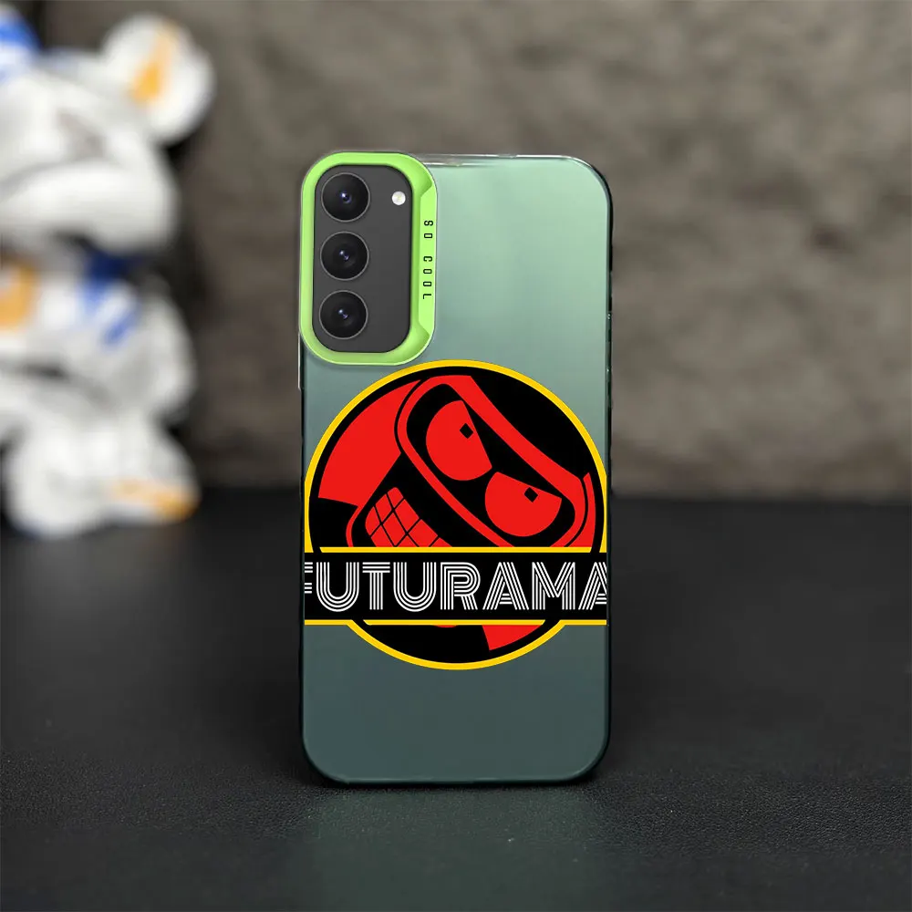 Чехол для телефона F-Futurama с аниме B-Bender iPhone 12 11 13 14 15 16 лазерный чехол Pro Plus