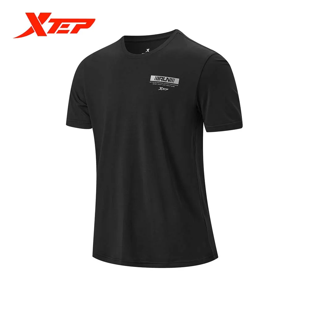 

Xtep Short-sleeved T-shirt Round Neck Men's Summer New Illustration Shirt Casual Sports Men's T-shirt 878229010131