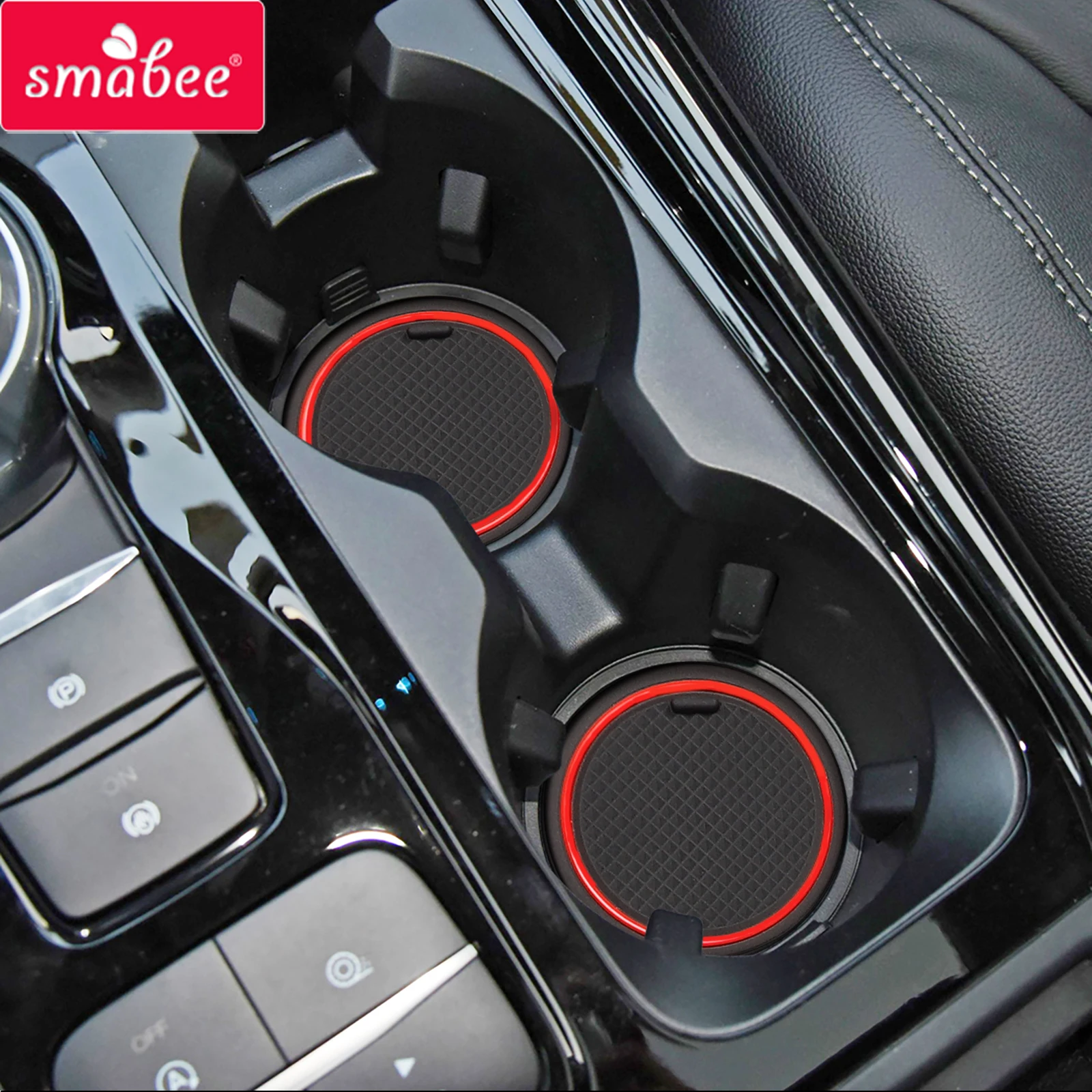 

Smabee Car Gate Slot Cup Mat for Ford EXPLORER 2020 - 2024 Anti-Slip Door Groove Pad Interior Accessories Non-Slip Coaster