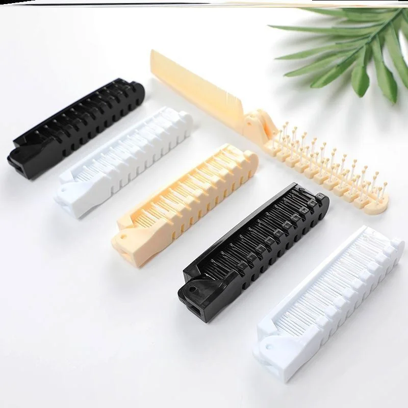 

2pcs Creative Air Hotel Travel Travel Folding Comb Portable Folding Comb Hair Massage Comb Anti Static Hairdressing Tools