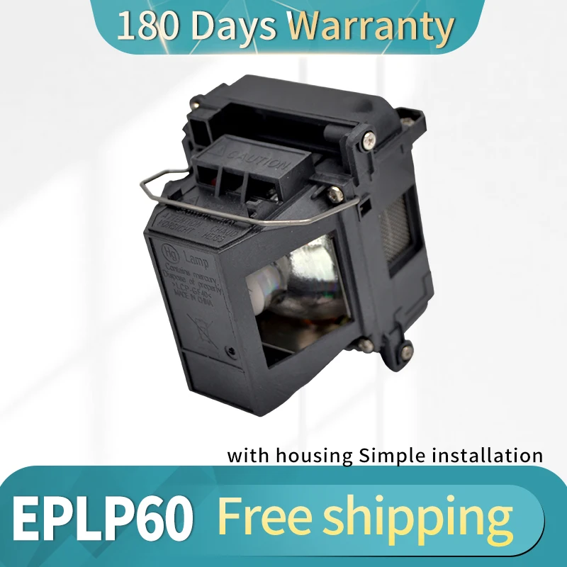 

ELPLP60 /ELPLP61 Replacement Projector Lamp with Housing for EPSON 425Wi 430i EB-95 H382A H383A H384A PowerLite 420 425 905
