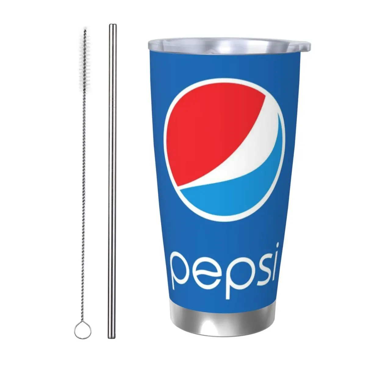 Фото Кружка P-Pepsi 20 унций, большая емкость, автомобильная, герметичная, для сока и кофе, пищевой пластик №1