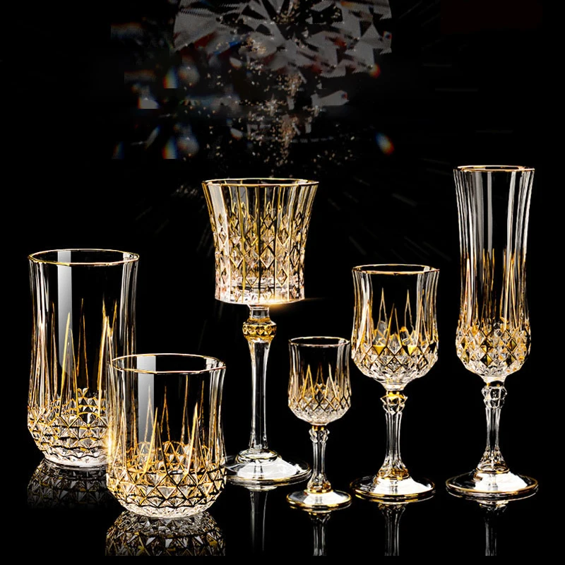 

Shot Wine Wine Water Glasses Glasses Crystal Glass Cup Glasses Crystal Foil For Goblet Cup Liquor Gold Bar Home Luxury Vodka For