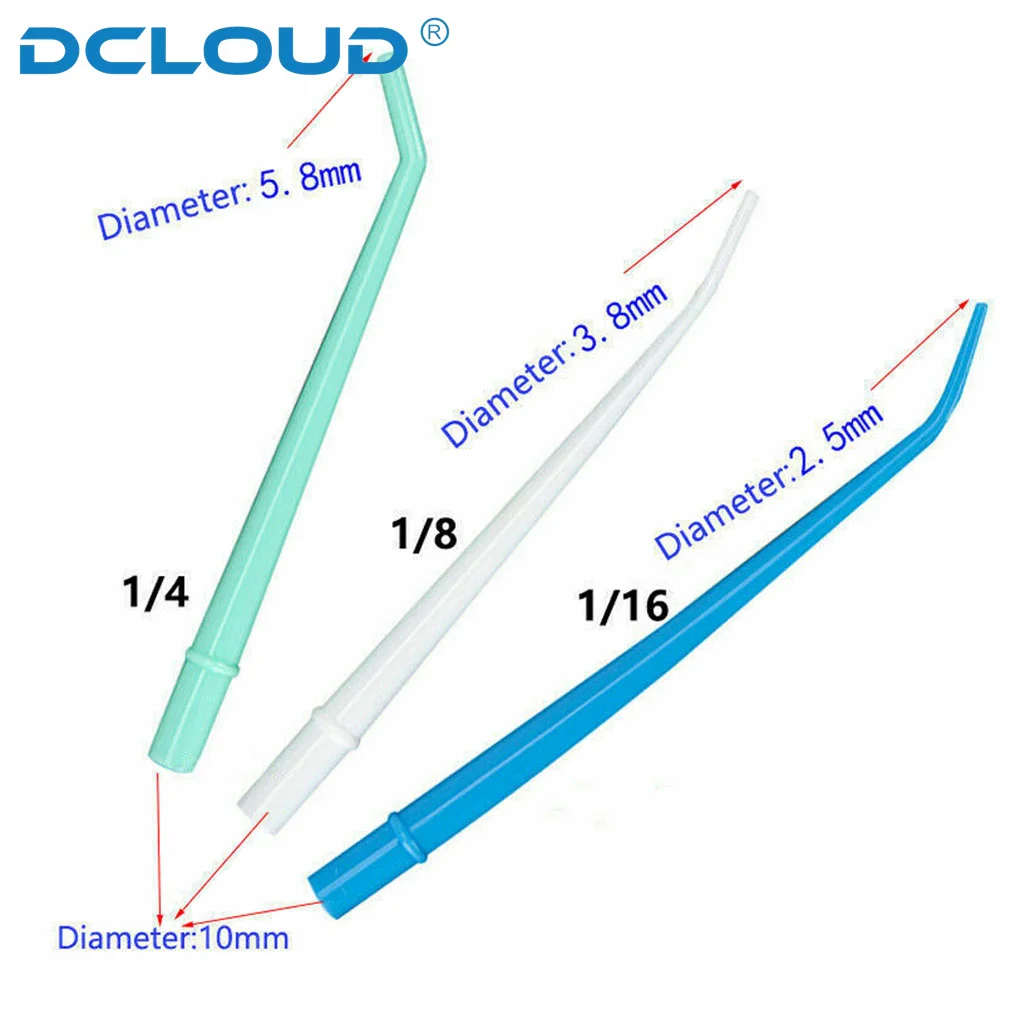 DCLOUD 25 шт./пакет стоматологические насадки для выталкивания слюны одноразовые