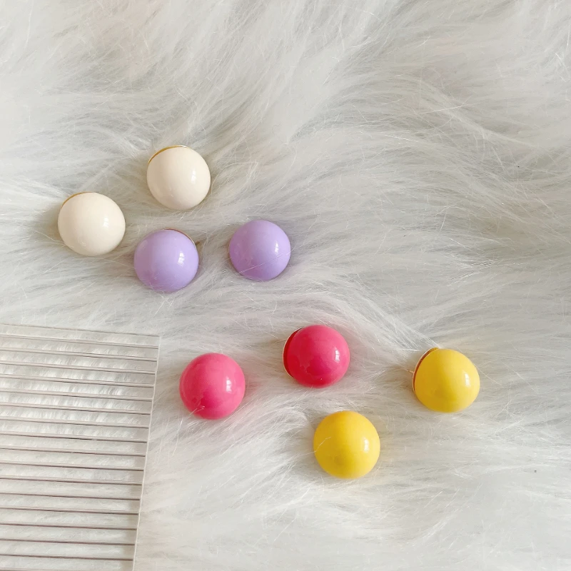 

New Temperament Colorful Candy Earrings Korean Fashion All-match Face Thin Ladies Earrings Jewelry Gifts