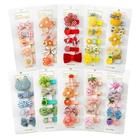 5pcs toddler hair pins and clips set kawaii baby hair accessories for girls infant hair clips for hair bb clip
