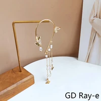 korean butterfly earrings fashion diamond pearl tassel earrings 2021 bohemia trendy ear cuff women crystal sweet cute gifts 1814