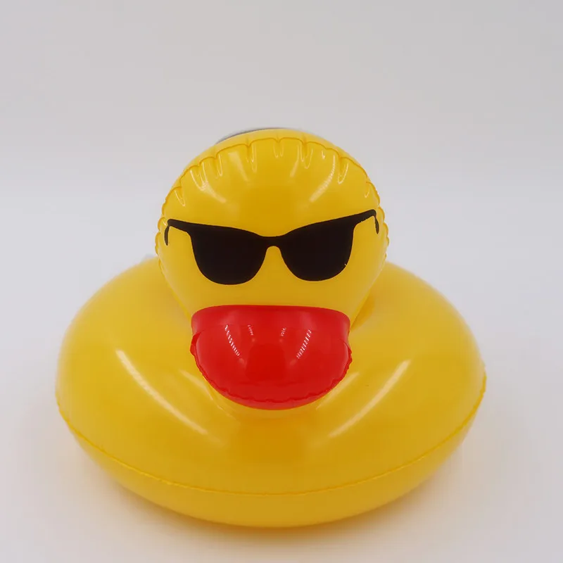 

Ins Little Yellow Duck Inflatable Table Bar Tray Swimming Pool Float Cup Drink Beer Holder Swimming Party Toys Beach Accessories