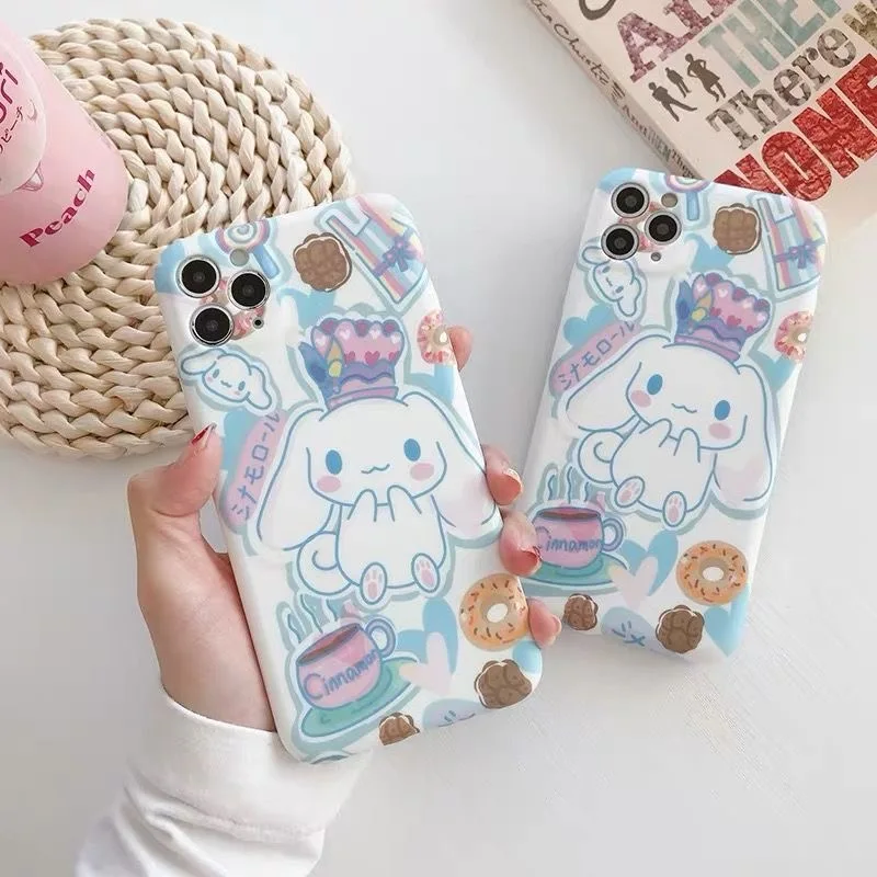 

Sanrio Cinnamonroll Cute Phone Cases For iPhone 13 12 11 Pro MaxXR XS MAX 8 X 7 SE 2022 Cartoon Soft Silicone For Girls Y2k Case