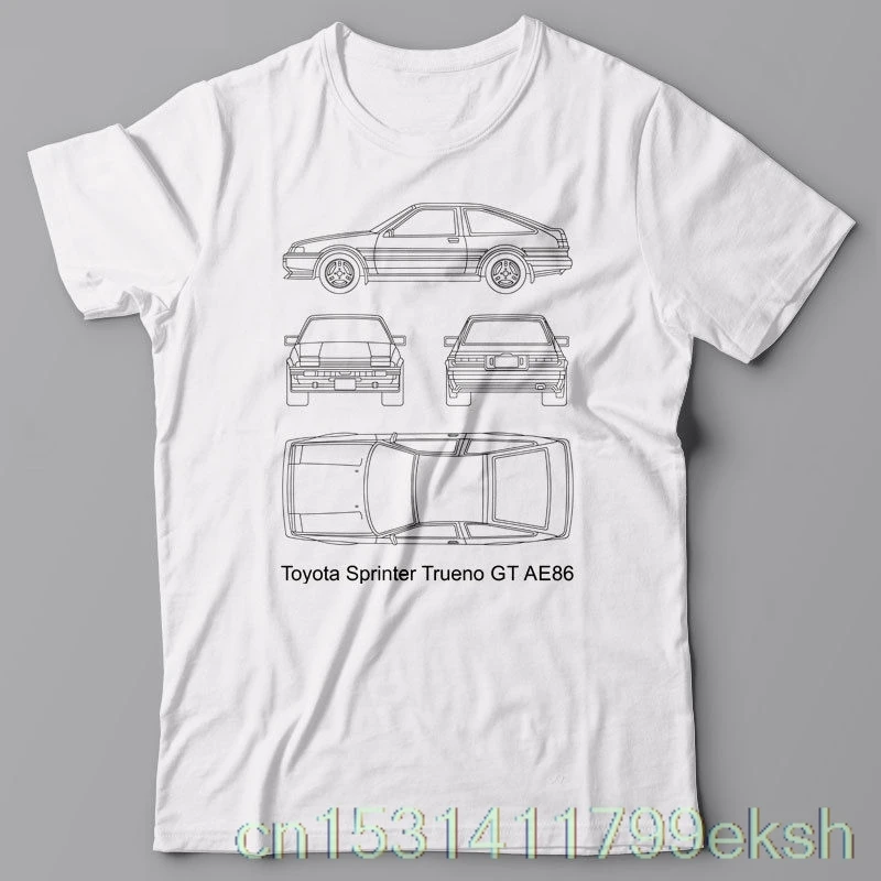 

New Fashion Summer Print T Shirt Men Hachiroku Ae86 T-Shirt - Japan Car Sprinter Trueno Gt Ae 86 Jdm Hachi-Roku T Shirt