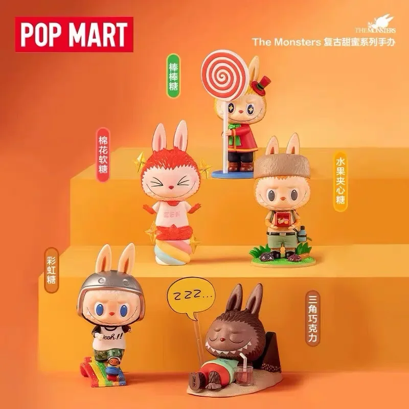 Фото 100% подлинная POP MART Labubu The Monsters, конфеты, слепая коробка, загадочные игрушки, экшн-фигурка, коллекционные куклы, милая модель, подарок-сюрприз №1