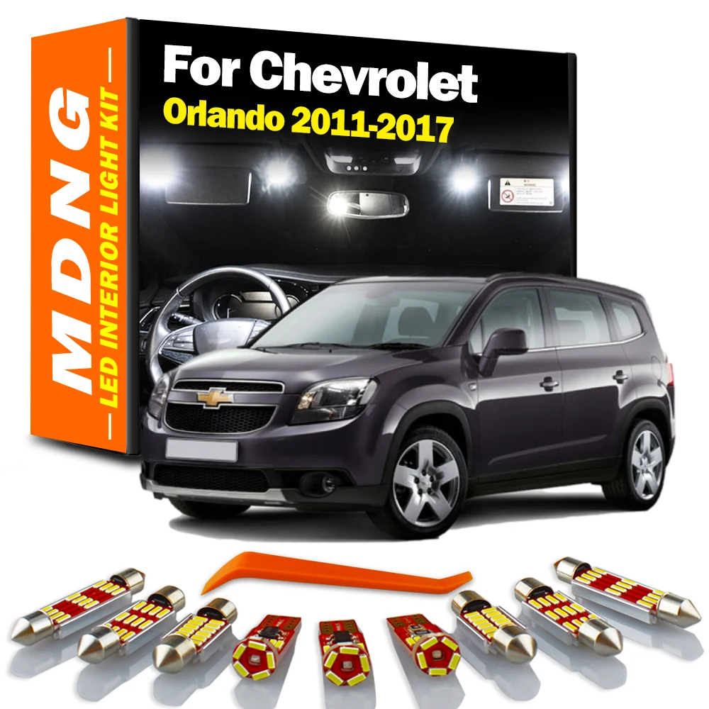 

MDNG 14 шт. Canbus автомобильные аксессуары для Chevrolet Chevy Uplander 2005 2006 2007 2008 2009 светодиодсветодиодный внутренняя карта купольная Лампа Комплект